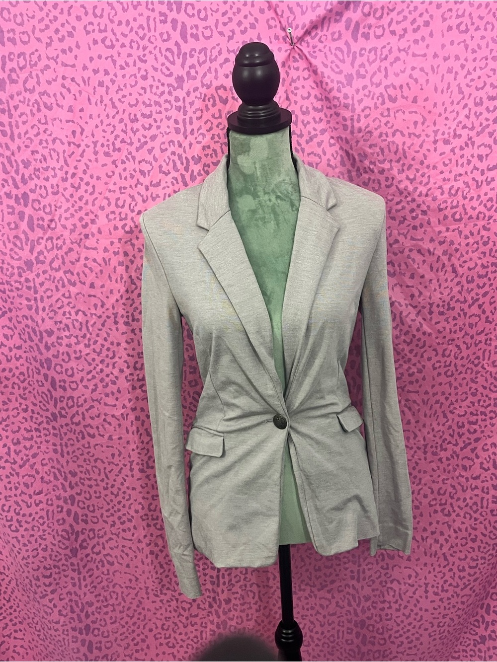 Maurices Light Gray Single-Button Women's Blazer